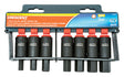 Crescent Assorted Sizes X 1/2 in. drive SAE 6 Point Hex Bit Socket Set 7 pc
