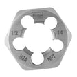 Irwin Hanson High Carbon Steel SAE Hexagon Die 1/2 in. 1 pc