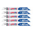 LENOX METALWOLF 6 in. Bi-Metal WAVE EDGE Reciprocating Saw Blade 18 TPI 5 pk