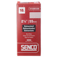 Senco 18 Ga. X 2-1/8 in. L Galvanized Steel Brad Nails 5000 pk
