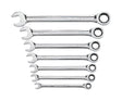 GEARWRENCH 12 Point SAE Ratcheting Combination Wrench Set 7 pc