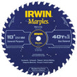 Irwin Marples 10 in. D X 5/8 in. Woodworking Carbide Circular Saw Blade 40 teeth 1 pk