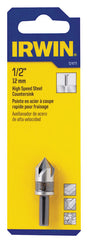 Irwin 1/2 in. D High Speed Steel Countersink 1 pc