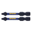 Irwin Impact Performance Series Square #1 X 2 in. L Power Bit Steel 2 pc
