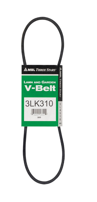 Mitsuboshi Super KB 3LK310 V-Belt 0.38 in. W X 31 in. L For Snow Blowers