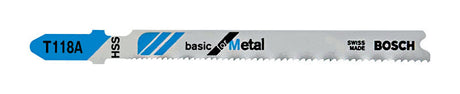 Bosch 3-5/8 in. High Carbon Steel T-Shank Wavy set and milled Jig Saw Blade 17 TPI 5 pk