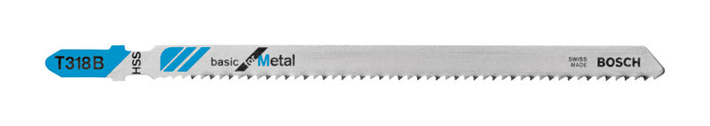 Bosch 5-1/4 in. High Carbon Steel T-Shank Jig Saw Blade 14 TPI 5 pk