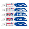 LENOX METALWOLF 6 in. Bi-Metal WAVE EDGE Reciprocating Saw Blade 14 TPI 5 pk