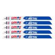 LENOX METALWOLF 12 in. Bi-Metal WAVE EDGE Reciprocating Saw Blade 10 TPI 5 pk