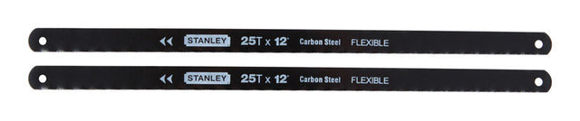 Stanley 12 in. High Carbon Steel Hacksaw Blade 24 TPI 2 pk