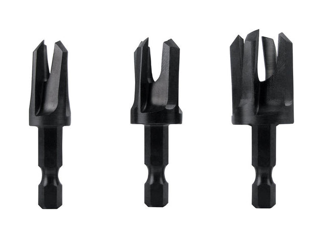 Make it Snappy Steel Tapered Plug Cutter Set Hex 3 pc
