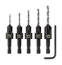 Make it Snappy 5/64 3/32 7/64 1/8 9/64 in. Steel Countersink Set 5 pc
