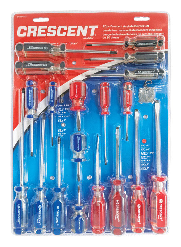 Crescent Assorted Screwdriver Set 20 pc