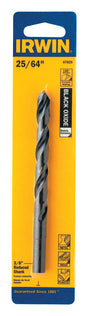 Irwin 25/64 in. X 5-1/8 in. L High Speed Steel Jobber Length Drill Bit Reduced Round Shank 1 pc