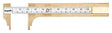Empire 4-7/8 in. L X 11/16 in. W Pocket Caliper 4 in. White 1 pc