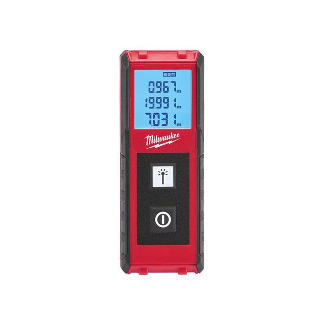 Milwaukee 4 in. L X 1-1/2 in. W Laser Distance Meter 65 ft. Red 1 pc