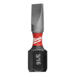 Milwaukee Shockwave Slotted 3/16 in. X 1 in. L Insert Bit Steel 2 pc