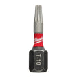 Milwaukee Shockwave Torx T10 X 1 in. L Impact Insert Bit Steel 2 pc
