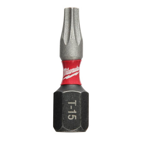 Milwaukee Shockwave Torx T15 X 1 in. L Impact Insert Bit Steel 2 pc