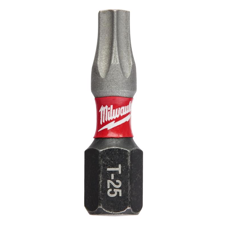 Milwaukee Shockwave Torx T25 X 1 in. L Impact Insert Bit Set Steel 15 pc