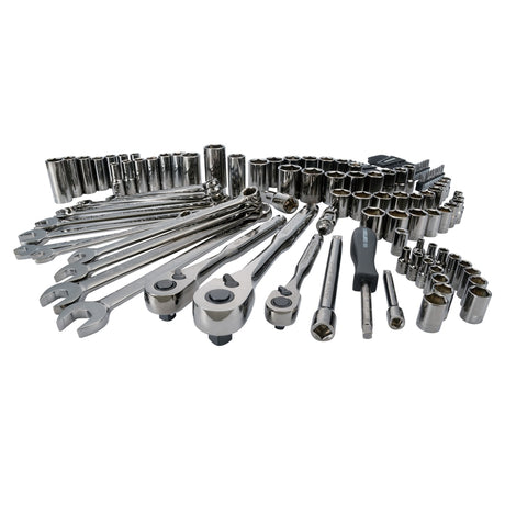 Craftsman 1/4, 3/8 and 1/2 in. drive Metric and SAE 6 Point Mechanic's Tool Set 121 pc