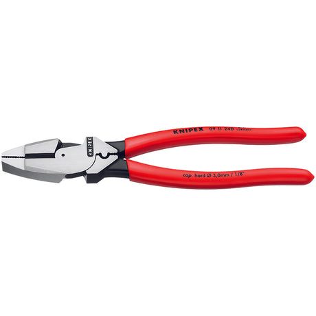Knipex 9.5 in. Steel Lineman's Crimping Pliers