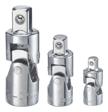 Craftsman 1/4, 3/8 and 1/2 in. drive Universal Joint Set 3 pc