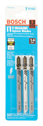 Bosch 4 in. High Speed Steel T-Shank Jig Saw Blade 14 TPI 3 pk