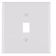 Leviton Antimicrobial Powder Coated White 1 gang Thermoset Plastic Toggle Wall Plate 1 pk