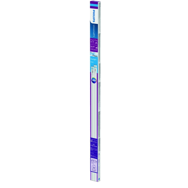 Philips UniversalFit Linear Daylight 48 in. Bi-Pin T8 LED Bulb 32 Watt Equivalence 2 pk