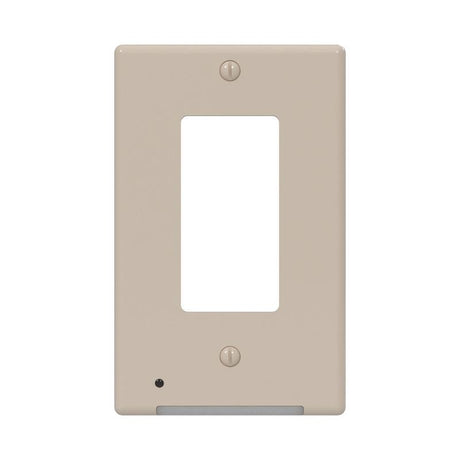 Westek LumiCover Almond 1 gang Plastic Decorator Nightlight Wall Plate 1 pk