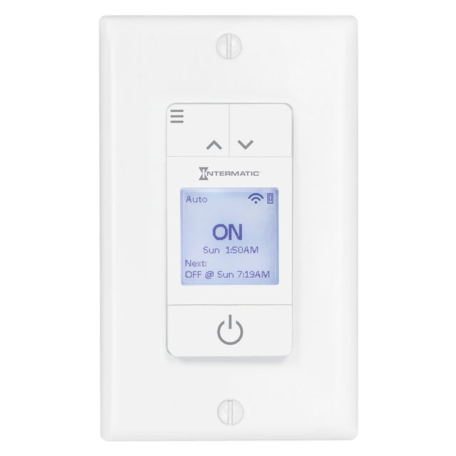 Intermatic Ascend Indoor 7 Day Programmable Wi-Fi Timer 120 V White