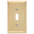 Amerelle Century Satin Brass 1 gang Stamped Steel Toggle Wall Plate 1 pk