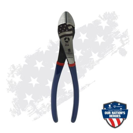 Southwire Wounded Warrior 8 in. L High-Leverage Angled Head Diagonal Pliers