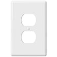Amerelle Metro White 1 gang Ceramic Duplex Wall Plate 1 pk