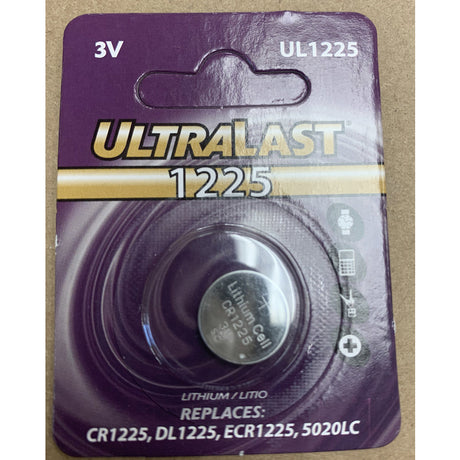 UltraLast Lithium 1225 3 V Electronic/Thermometer/Watch Battery 1 pk