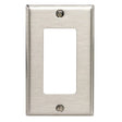 Leviton Antimicrobial Powder Coated Gray 1 gang Stainless Steel Decorator Wall Plate 1 pk