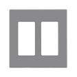 Leviton Decora Light Gray 2 gang Polycarbonate Decorator Screwless Wall Plate 1 pk