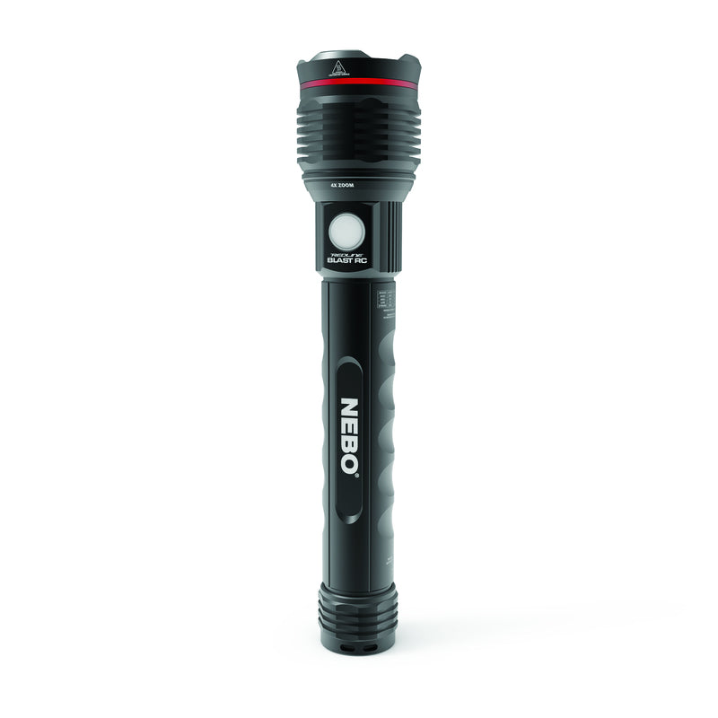 NEBO Redline Blast RC 3200 lm Black LED Rechargeable Flashlight 18650 Battery