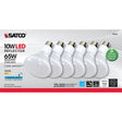 Satco BR30 E26 (Medium) LED Bulb Natural Light 65 Watt Equivalence 6 pk