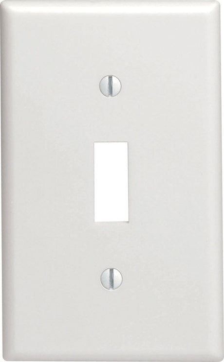 Leviton White 1 gang Nylon Toggle Wall Plate 1 pk