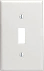 Leviton White 1 gang Nylon Toggle Wall Plate 1 pk