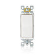 Leviton 15 amps Single Pole Antimicrobial Treated Rocker AC Quiet Switch White 5 pk