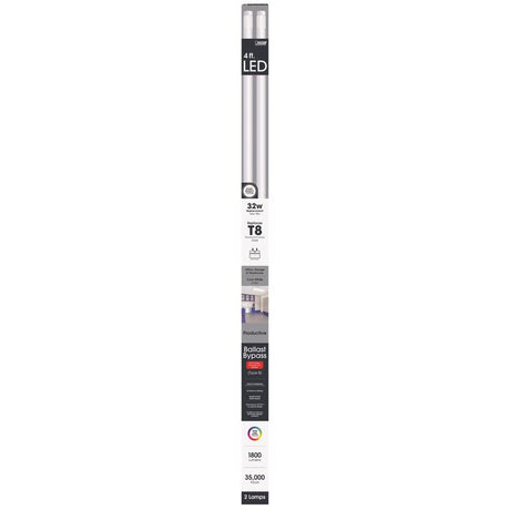Feit LED Linears T8 Cool White 48 in. G13 Linear LED Bulb 32 Watt Equivalence 2 pk