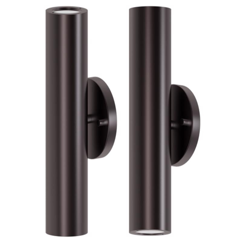 Globe Electric Matteo Matte Black Switch LED Wall Lantern