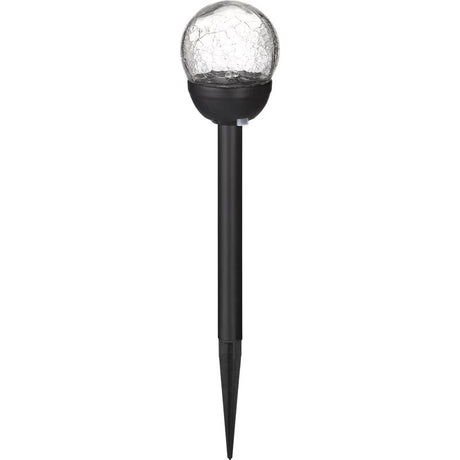 Living Accents Black Solar Powered 0.06 W LED Pathway Light 1 pk