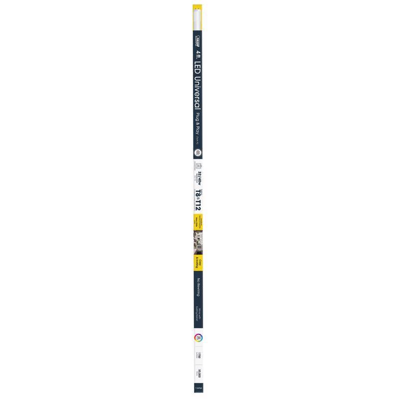 Feit General Purpose Bright White 12 in. Bi-Pin Linear LED Linear Lamp 8 Watt Equivalence 1 pk