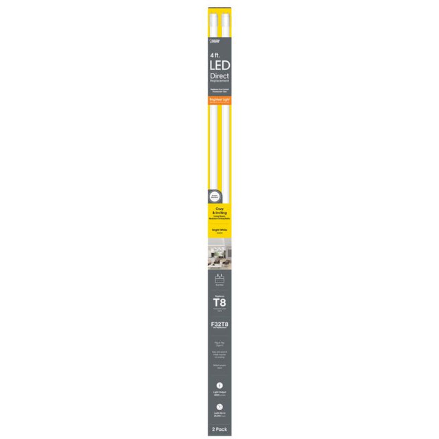 Feit LED Linear General Purpose Bright White 48 in. Bi-pin Linear LED Linear Lamp 32 Watt Equivalenc