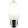 Satco B11 E26 (Medium) Filament LED Bulb Warm White 40 Watt Equivalence 2 pk
