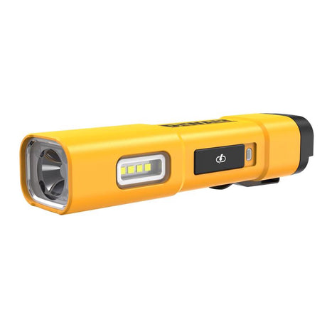 DeWalt 1000 lm Black/Yellow LED USB Flashlight